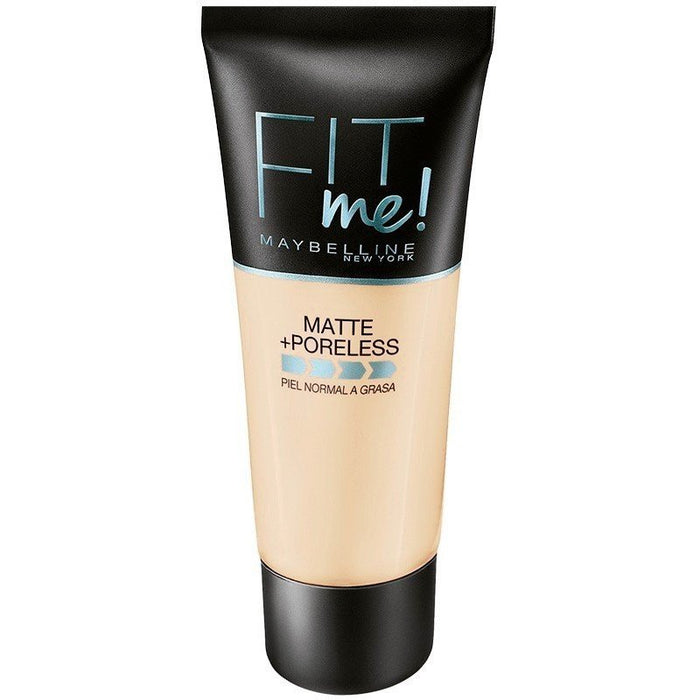 Fond de Teint Fit Me Matte Poreless - Maybelline : 100 Warm Ivory - 1