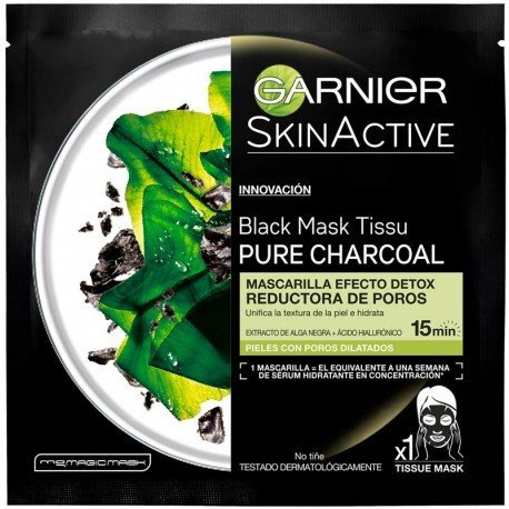 Masque Tissu Noir Effet Détox Skinactive - Garnier - 1