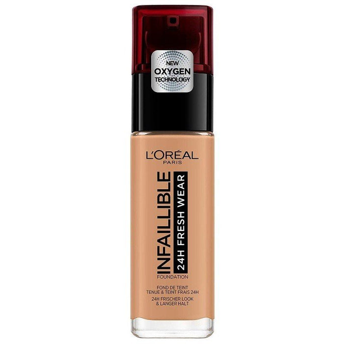 Fond de teint infallible 24h fresh wear - L'oreal Paris: Base de maquillaje infalible 24h fresh wear - 290 Ambre Dore - 5