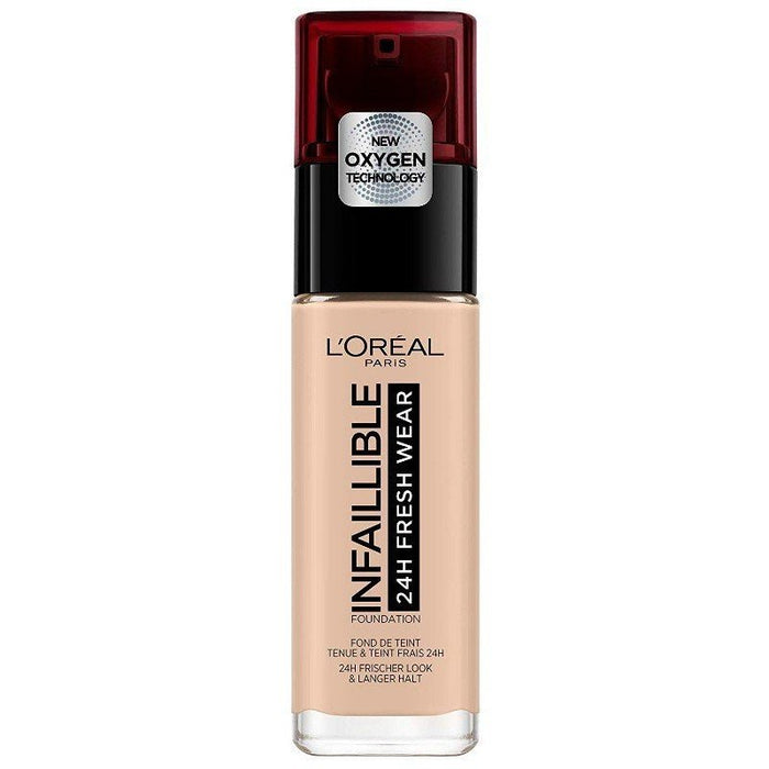 Fond de teint infallible 24h fresh wear - L'oreal Paris: Base de maquillaje infalible 24h fresh wear - 25 Ivore Rose - 6