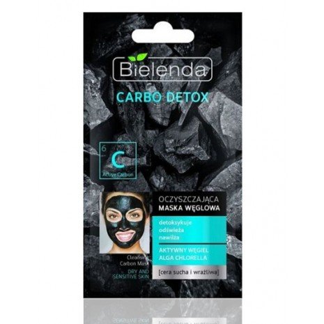 Masque Carbo Detox 8 gr - Peaux Sèches et Sensibles - Bielenda - 1