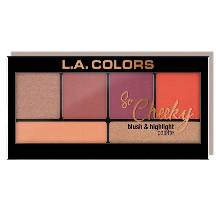 so Cheeky Blush &amp; Highlighter Palette - L.A. Colors : Hot and Spicy - 1
