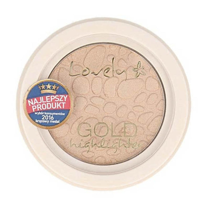 Illuminateur de visage surligneur argenté - Lovely : Gold Highlighter - 1