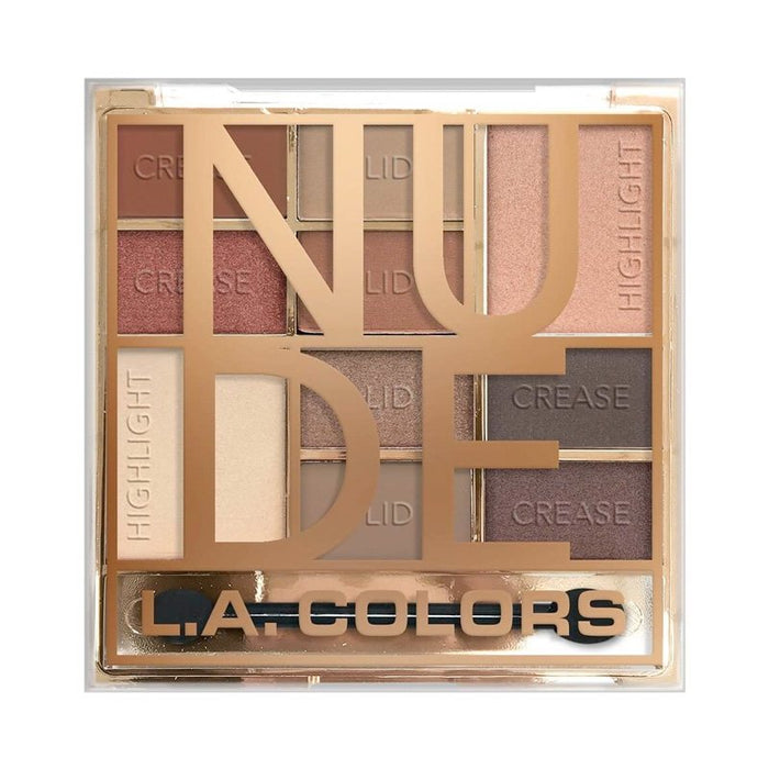 Palette de fards à paupières - Bloc de couleur - L.A. Colors : Color Block Eyeshadow - Nude - 1