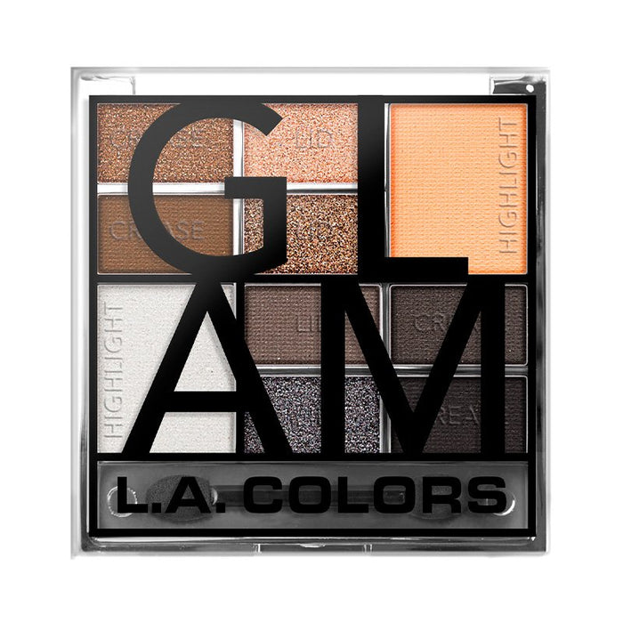 Palette de fards à paupières - Bloc de couleur - L.A. Colors : Color Block Eyeshadow - Cool Glam - 1