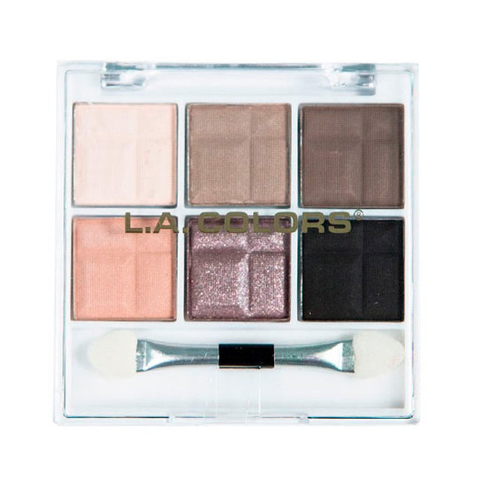 Palette de fards à paupières 6 couleurs - L.A. Colors : In the Nude - 1