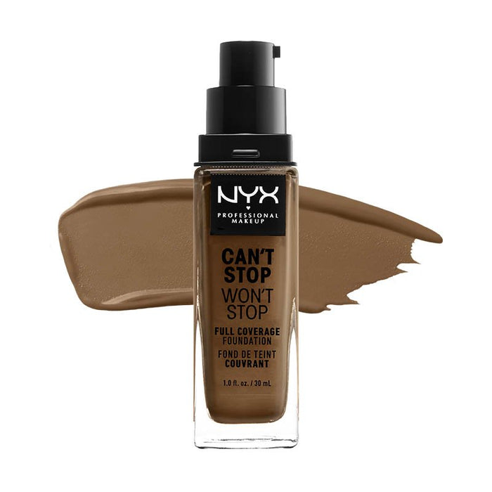 Base de Maquillaje Fluida - 24h Can&#39;t Stop Won&#39;t Stop - Maquillage professionnel - Nyx : CANT STOP WONT STOP 24HR F-SIENNA - 1