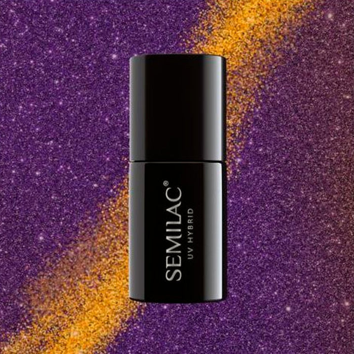 Vernis à ongles semi-permanent 7 ml - Semilac : 315 - Magic Cat Eye Violet - 1