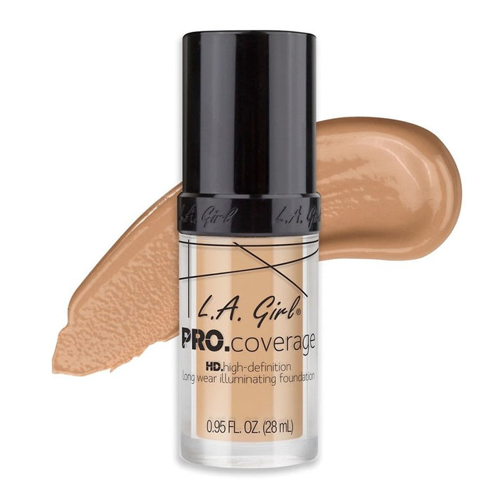 Fond de teint liquide - Pro Coverage Illuminating - L.A. Girl : Natural - 1