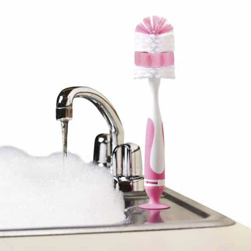 Brosse pour Biberons et Tétines avec Base à Ventouse - Nuby - 2