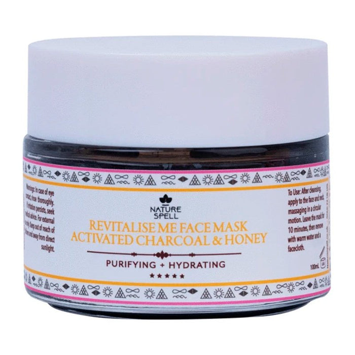 Masque Visage Purifiant Et Hydratant - Charbon Actif et Miel - Nature Spell - 1