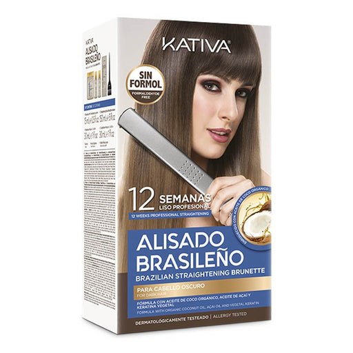 Kit de lissage brésilien pour cheveux foncés - Kativa - 1