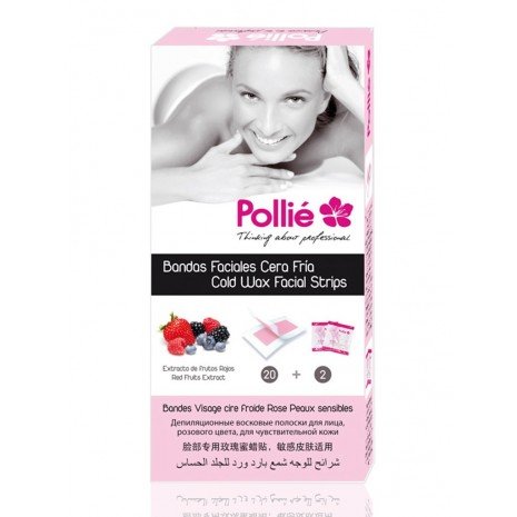 Bandes Faciales - Cire Froide Fruits Rouges - Pollié - 1