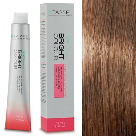 5 Châtain clair - Teinture à l'huile d'argan et à la kératine 100 ml - Tassel : 7.32 Rubio medio beige - 1