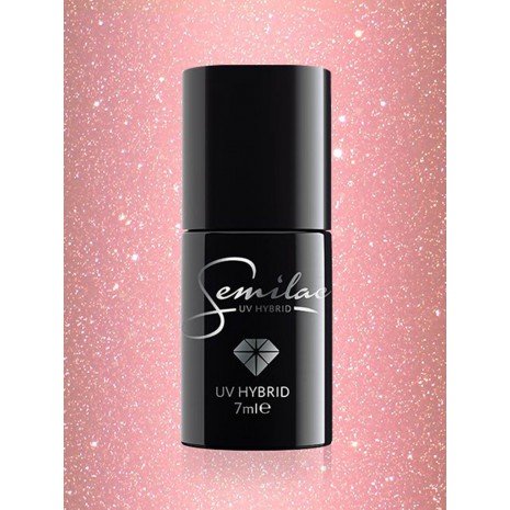 Vernis à ongles semi-permanent 7 ml - Semilac : 094 - Pink Gold - 1