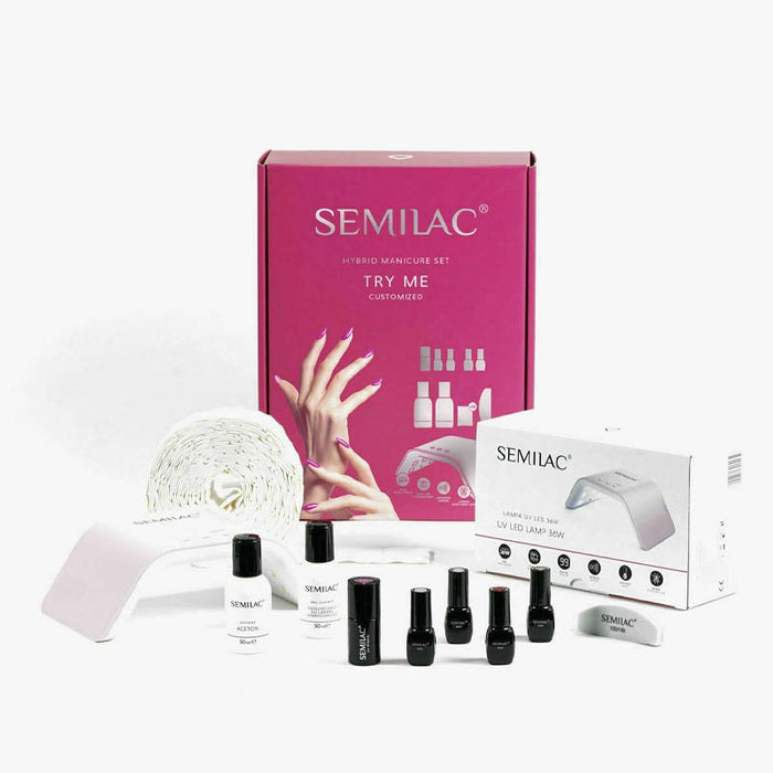 Kit de manucure hybride individuel Lampe Led 36w Try Me - Semilac - 1
