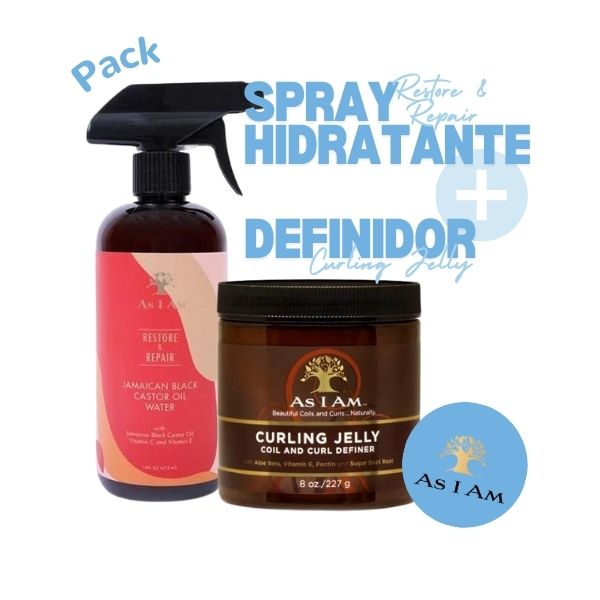 Pack Shampooing Cleansing Pudding + Gel Définisseur Curling Jelly - As I Am - 1