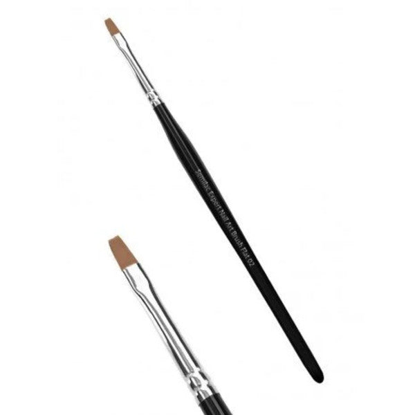 Pinceau Gel pour Ongles - Pinceau Expert Nail Art Plat 02 - Semilac - 1