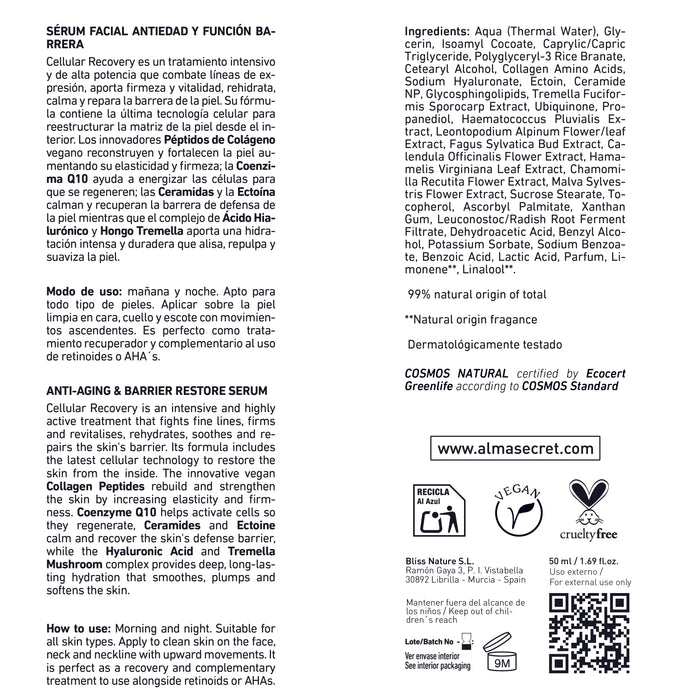 Sérum Facial de Recuperación Celular - Alma Secret - 6