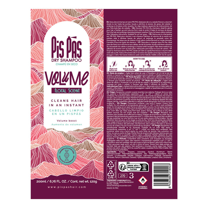 Shampooing Sec Volume 200ml - Pis Pas - 2