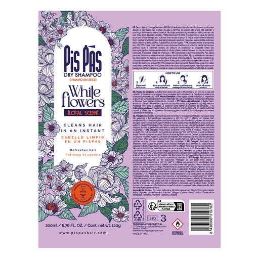 Shampooing Sec White Flowers 200ml - Pis Pas - 2