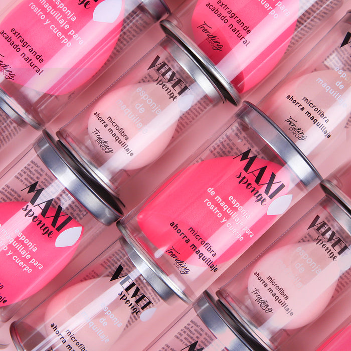 Éponge de maquillage en microfibre - Éponge de velours - Trending Pro - 10