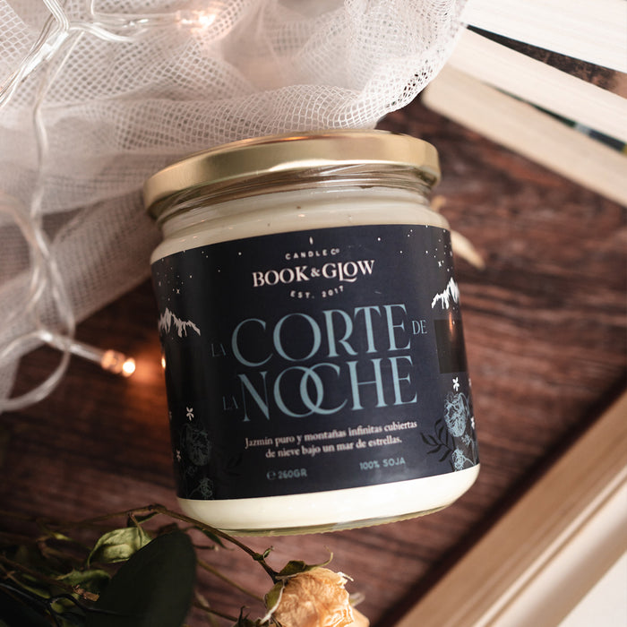 Bougie en Soja Végane 'La Cour de la Nuit' - Book and Glow - 2