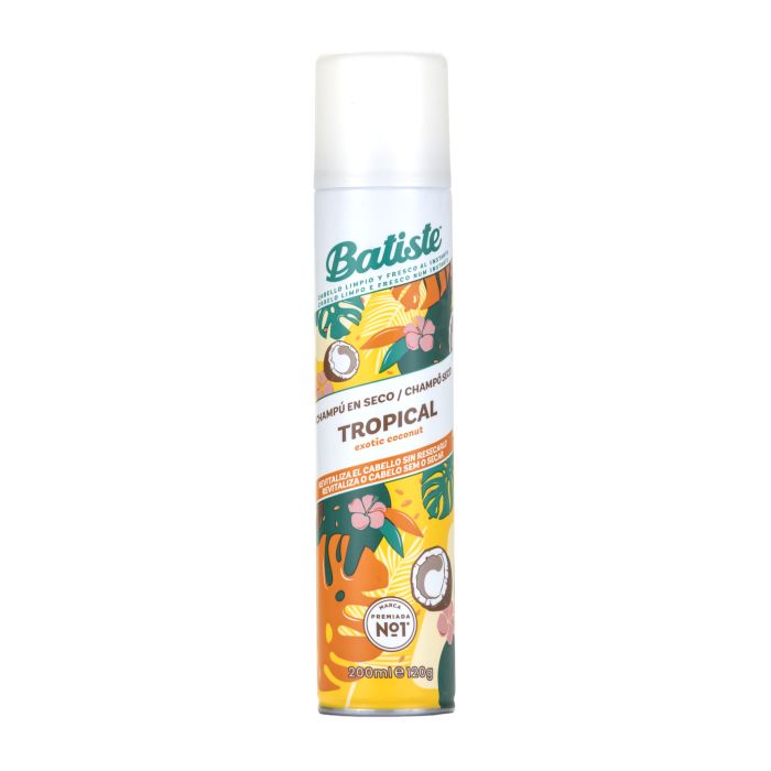 Shampoing sec revitalisant tropical - Shampoing sec 200 ml - Batiste - 1
