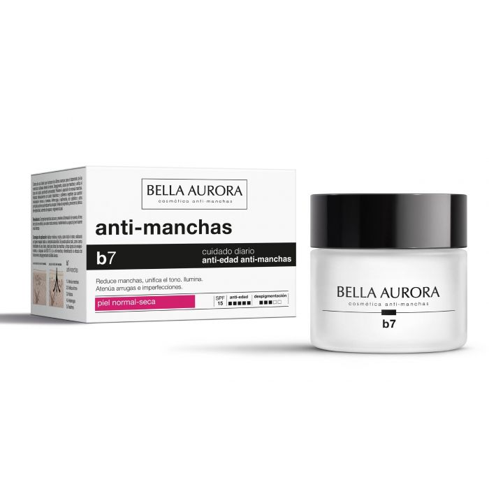 B7 Crème Anti-Âge et Anti-Taches Spf 15 Peaux Normales à Sèches 50 ml - Bella Aurora - 1
