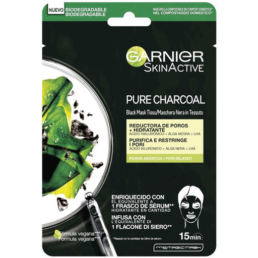Masque Tissu Noir Effet Détox Skinactive - Garnier - 1