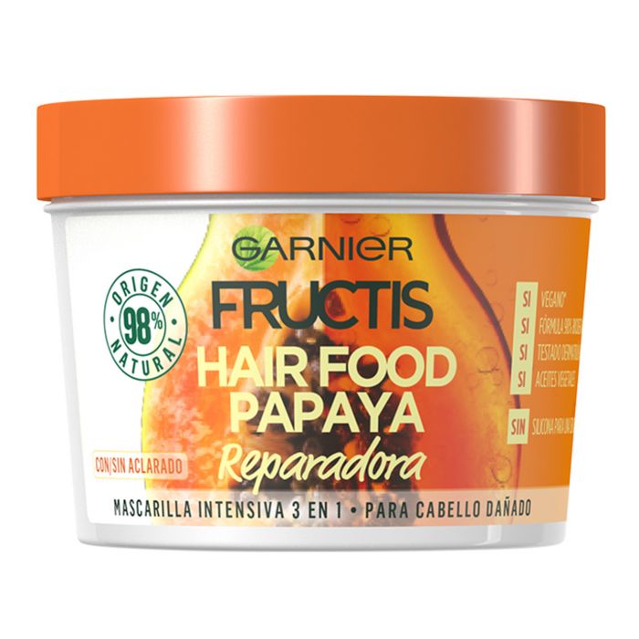 Hair Food Papaye Masque Capillaire 390 ml - Garnier - Fructis - 1