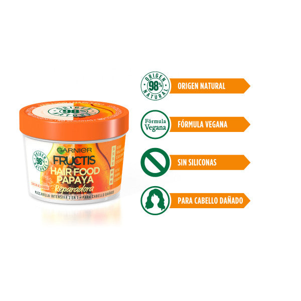 Hair Food Papaye Masque Capillaire 390 ml - Garnier - Fructis - 2