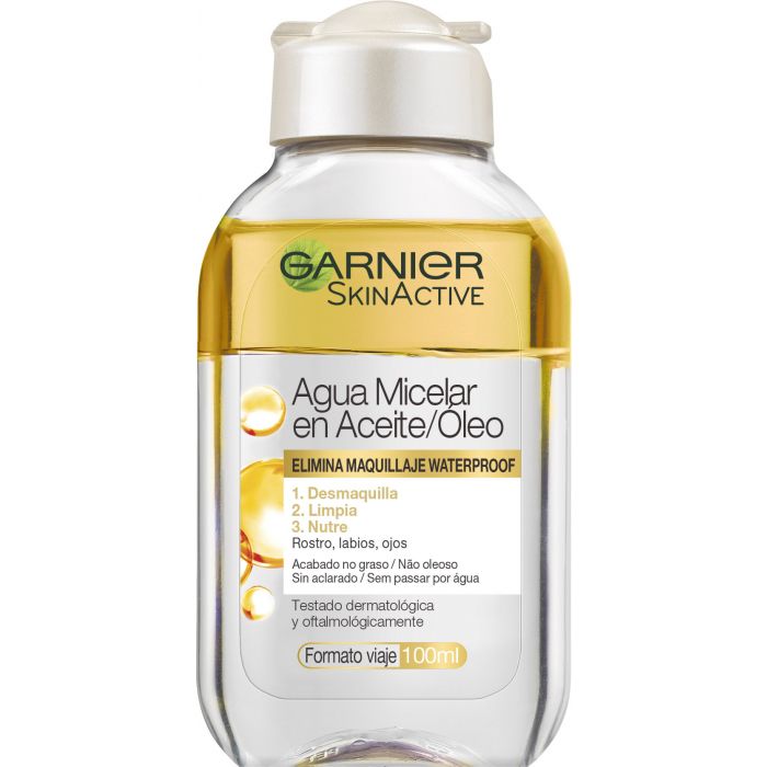 Eau Micellaire en Huile Skin Active - Garnier : 100 ml - 1