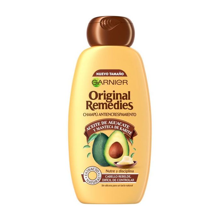Original Remedies Shampooing à l&#39;huile d&#39;avocat et au beurre de karité 300 ml - Garnier - 1