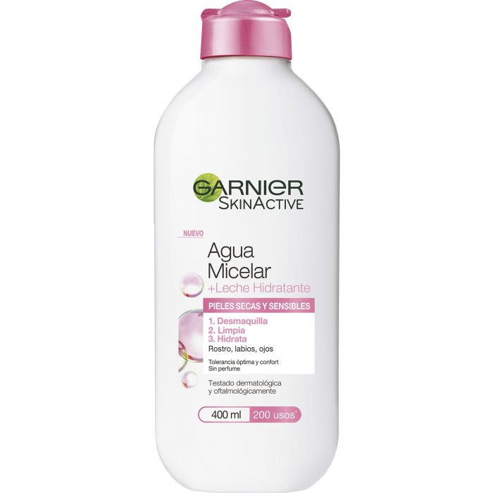 eau micellaire au lait pour peaux sèches et sensibles Skinactive 400 ml - Garnier - 1