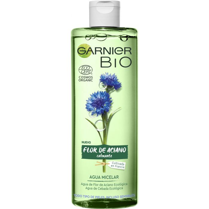 Eau Micellaire à la Fleur de Bleuet et à l&#39;Orge Bio 400 ml - Bio - Garnier - 1