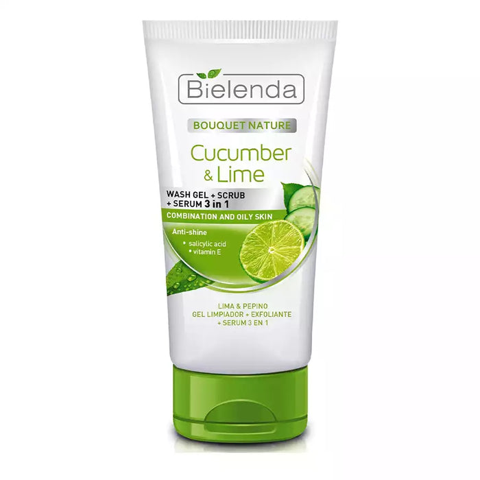 Gel Nettoyant 3 en 1 Concombre et Citron vert Bielenda Bouquet Nature - Bielenda - 1