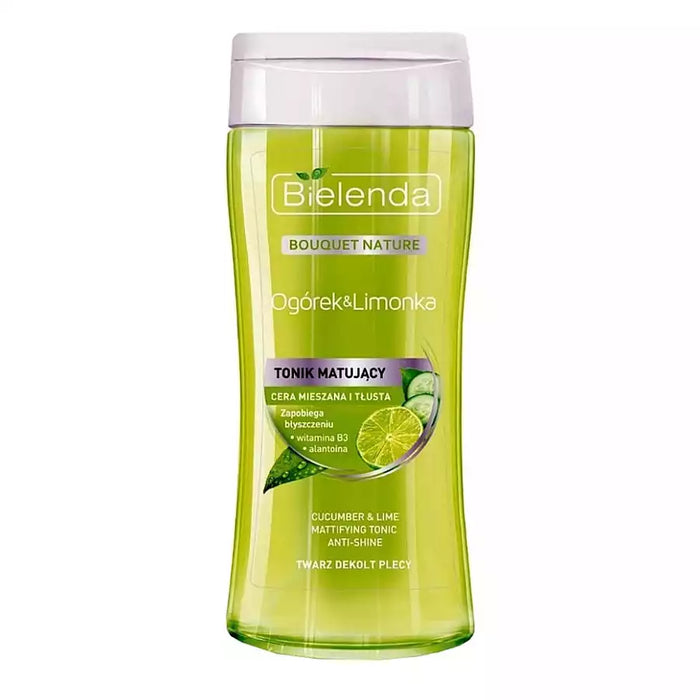 Tonique Matifiant Concombre et Citron Vert Bielenda Bouquet Nature - Bielenda - 1