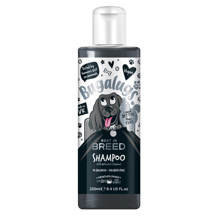 Meilleur shampoing pour chiens au charbon actif de sa catégorie - Bugalugs : 250ML - 1