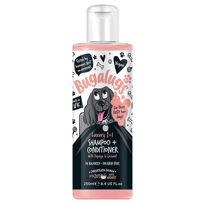 Shampooing & Après-shampooing 2 en 1 Papaye & Noix de Coco - Bugalugs : 250 ml - 1