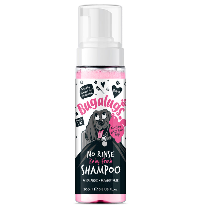 Shampooing en mousse sans rinçage pour chiens - Bugalugs : Baby Fresh - 200ml - 1