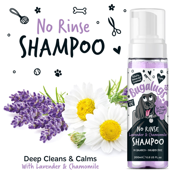 Shampooing en mousse sans rinçage pour chiens - Bugalugs : Lavanda &amp;amp; Camomila - 200ml - 2