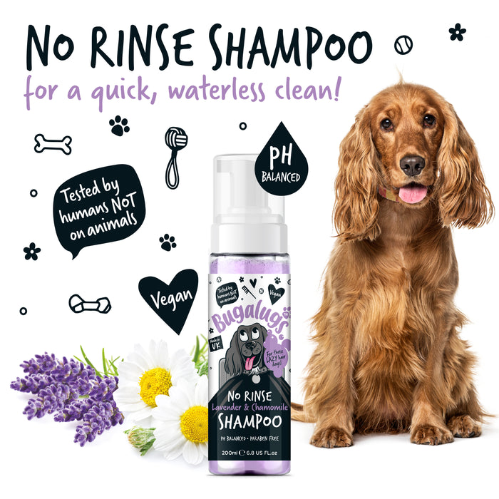 Shampooing en mousse sans rinçage pour chiens - Bugalugs - 3