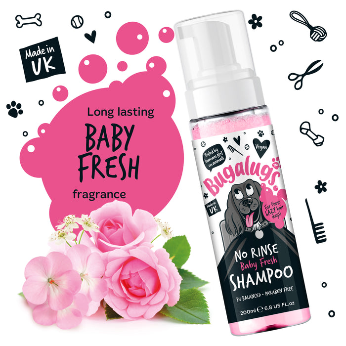 Shampooing en mousse sans rinçage pour chiens - Bugalugs - 1