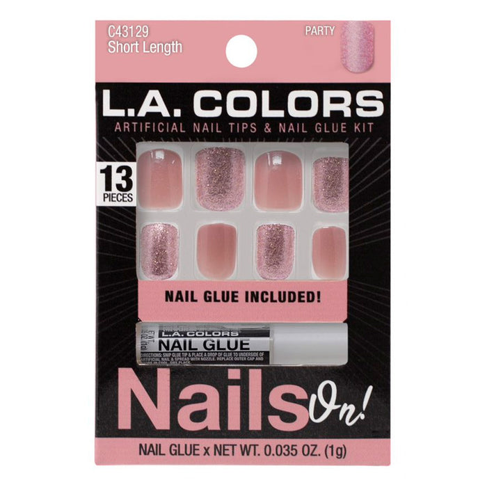 Couleurs artificielles Party avec colle - L.A. Colors - 1