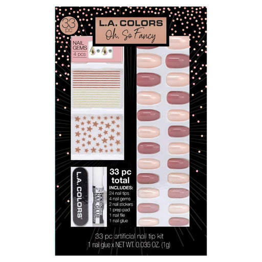 L'ensemble cadeau Colors Oh so Fancy avec des ongles artificiels - L.A. Colors - 1