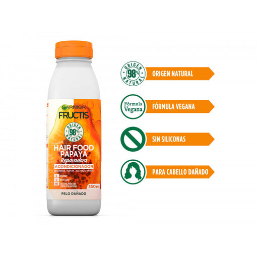 Hair Food Papaye Revitalisant Réparateur 350 ml - Garnier - Fructis - 2