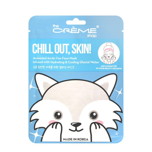 Masque facial - Chill Out, Skin ! Renard arctique animé avec de l&#39;eau de glacier - The Crème Shop - 1