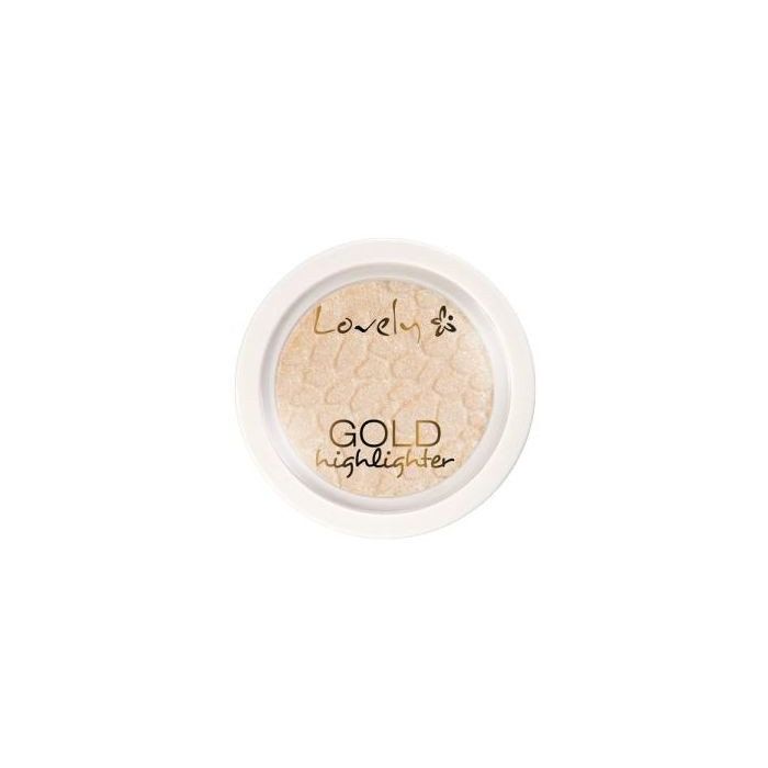 Illuminateur de visage surligneur argenté - Lovely : Gold Highlighter - 1