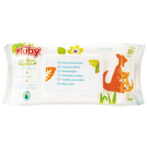 Lingettes hygiéniques 80 unités - 0m + - Nuby - 1